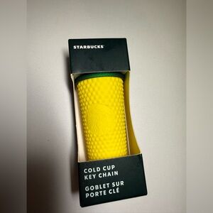 Starbucks Vibrant Yellow Cold Cup Key Holder